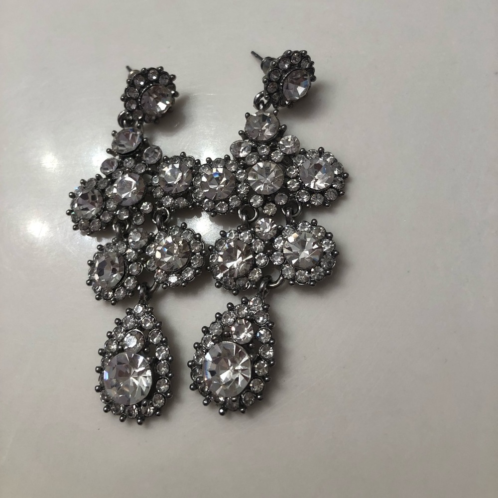 Assortment of crystal earrings. All are 20